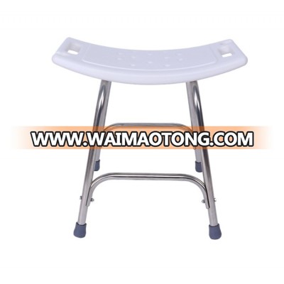 De Hao elderly pregnant women disabled bathroom shower stool white non-slip stainless steel shower stool